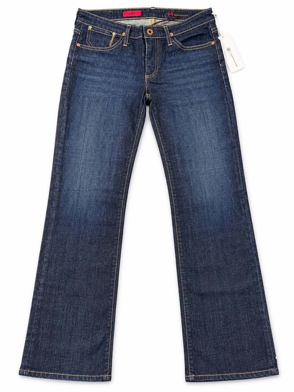AG Adriano Goldschmied The Kiss Dark Wash Jeans 29R NWT Y2K Made USA